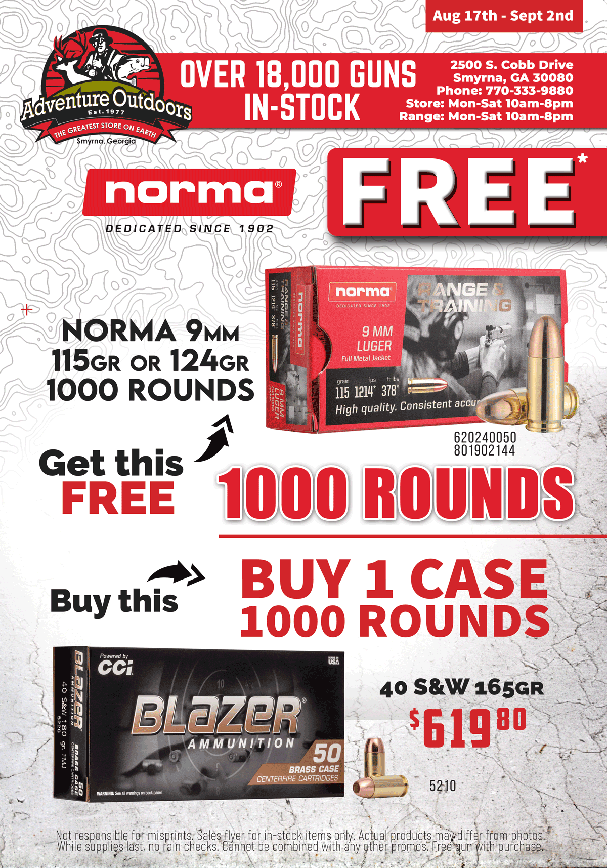 Free 1000 Rounds of Norma 9mm Ammo